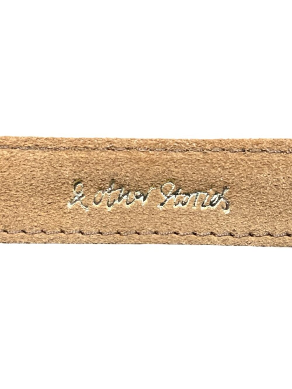Anthropologie & Other Stories Folded Suede Shoulder Bag Clutch Tan Boho Leather - Picture 5 of 8